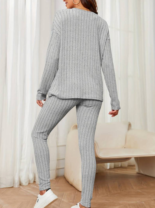 Damen bequeme Strickanzug EB