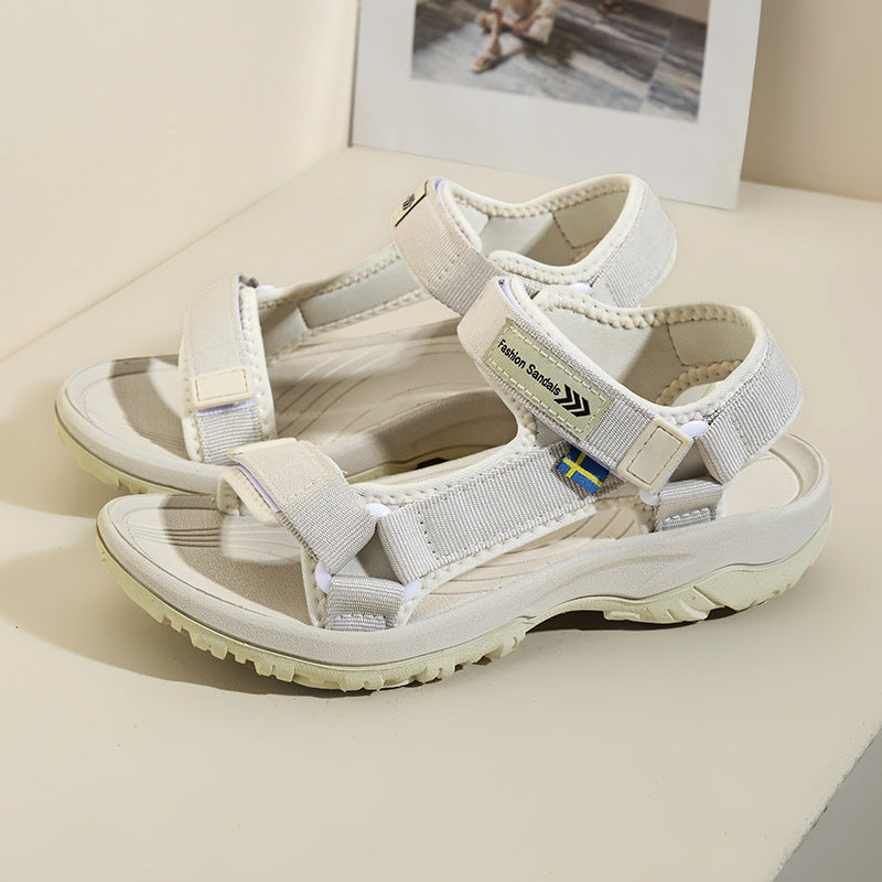 Damen Sportliche Outdoor-Sandalen mit verstellbarem Riemensystem und rutschfester Sohle EB