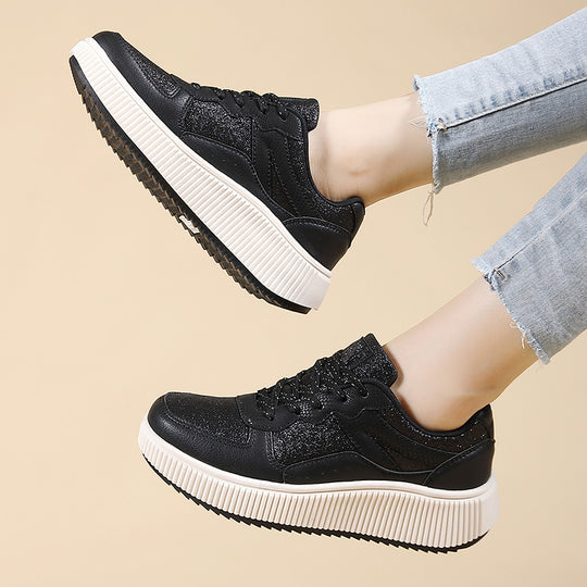 Damen Sneaker mit strukturiertem Obermaterial und dämpfender Sohle EB