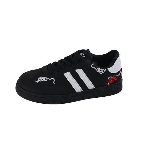 Damen Modische Sneaker mit verspielten Applikationen EB