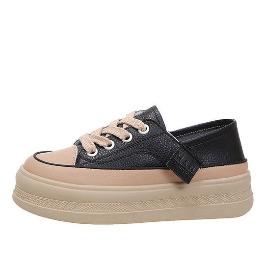 Damen Bequeme Sneaker mit Plateau-Sohle EB