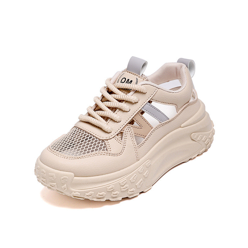 Damen Sportliche Chunky Sneakers mit atmungsaktivem Obermaterial und rutschfester Sohle EB