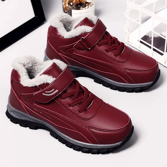 Damen Isolierte Winterstiefel mit rutschfester Sohle und verstellbarem Klettverschluss EB