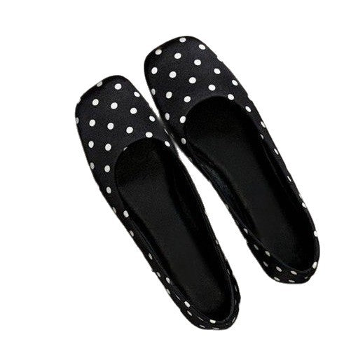 Damen Ballerinas mit elegantem Punktdesign und komfortablem Fußbett EB