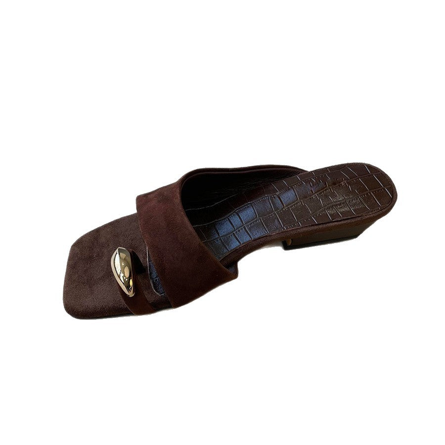 Damen Modische Pantoletten mit elegantem Akzent EB