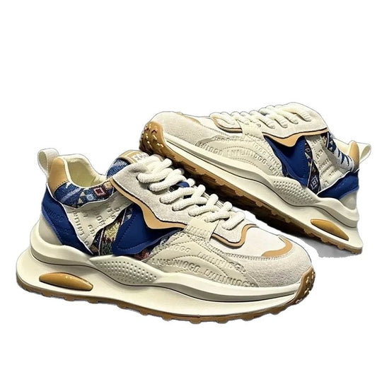 Damen sportliche Sneakers mit modischen Textil- und Gummielementen EB