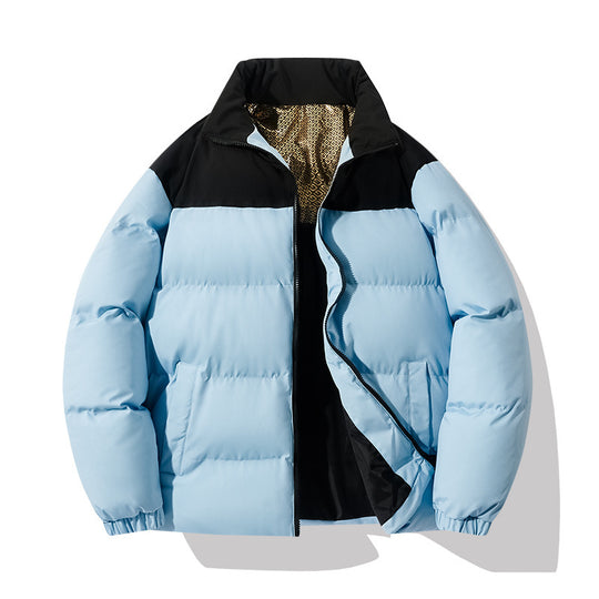 Herren isolierte Steppjacke mit hohem Kragen und praktischen Taschen EB