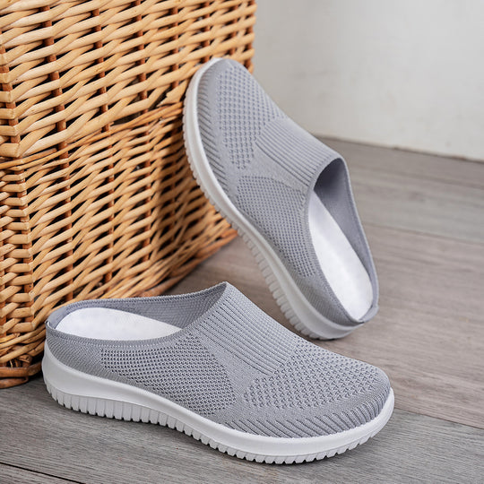 Damen Leichte und atmungsaktive Slipper mit flexiblem Obermaterial EB