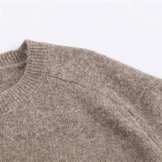 Damen kuschelige Strickjacke mit Knopfverschluss und Raglanärmeln EB