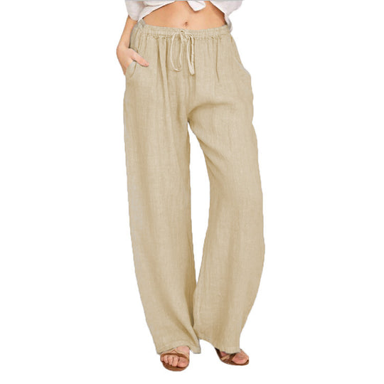 Damen bequeme Leinenhose EB