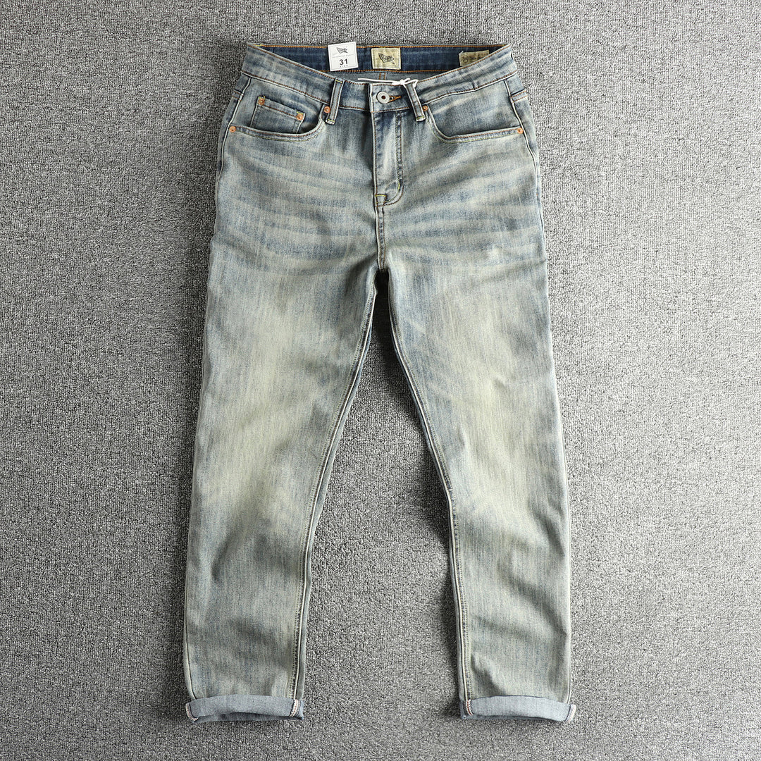 Damen Slim-Fit Jeans mit bequemer Passform und lässigem Vintage-Look EB