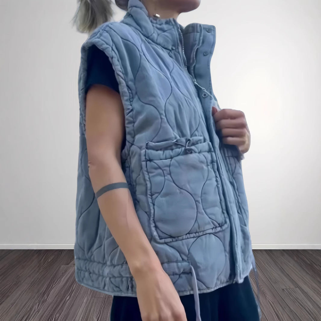 Damen Steppweste mit praktischen Taschen EB