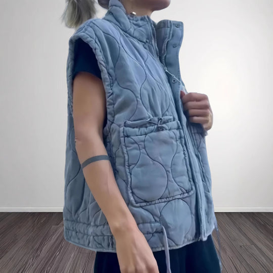 Damen Steppweste mit praktischen Taschen EB