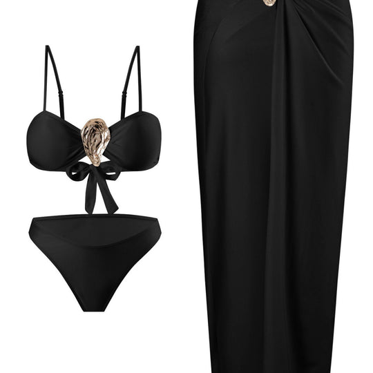 Damen Bikini-Set mit elegantem Wickelrock EB