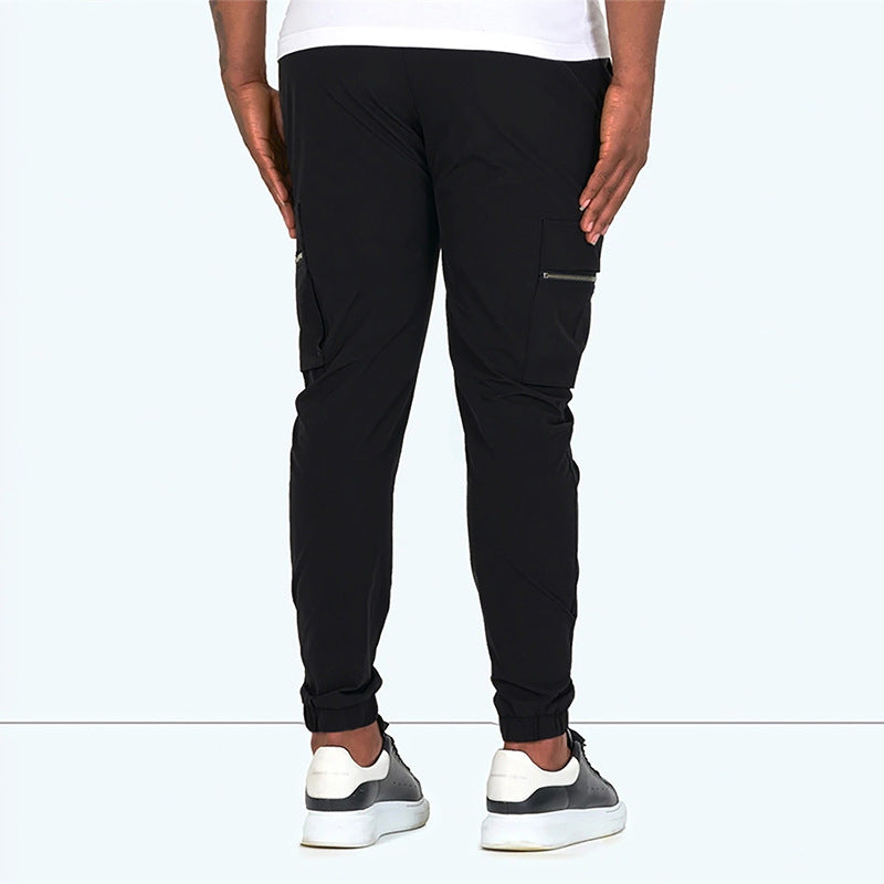 Herren modische Cargohose mit Reißverschluss und praktischen Taschen EB