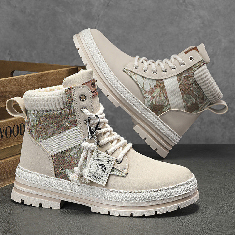 Damen modische Wanderstiefel mit robustem Obermaterial und rutschfester Sohle EB