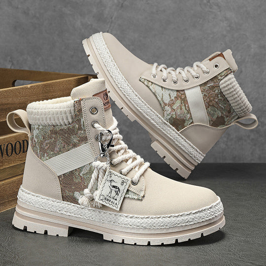 Damen modische Wanderstiefel mit robustem Obermaterial und rutschfester Sohle EB