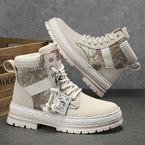Damen modische Wanderstiefel mit robustem Obermaterial und rutschfester Sohle EB