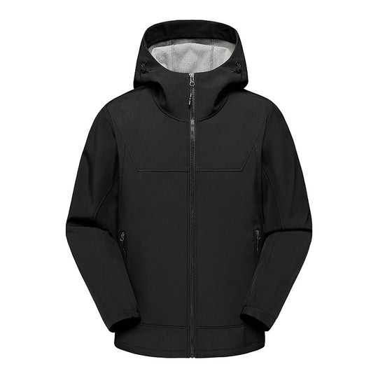 Herren technische Multifunktionsjacke mit verstellbarem Kapuzenkragen und wasserabweisendem Material EB
