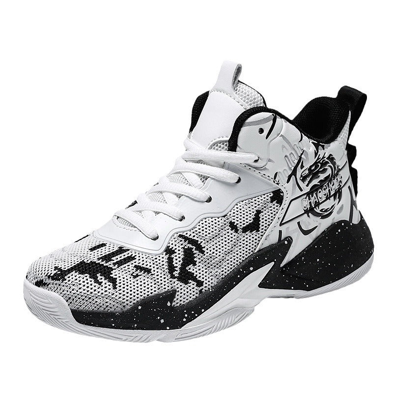 Herren High-Top Basketball-Sneaker mit gestricktem Mesh-Obermaterial, stabiler Fersenkappe und griffiger Profillaufsohle EB