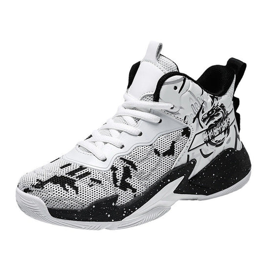 Herren High-Top Basketball-Sneaker mit gestricktem Mesh-Obermaterial, stabiler Fersenkappe und griffiger Profillaufsohle EB