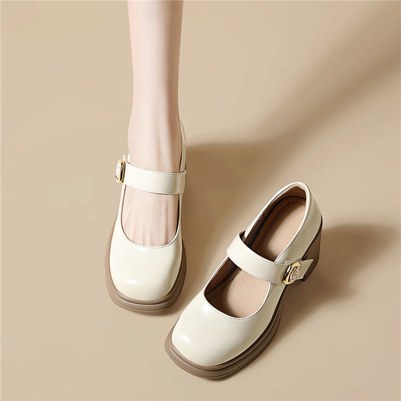 Damen Elegante und modische Ballerinas mit verstellbarem Riemen EB