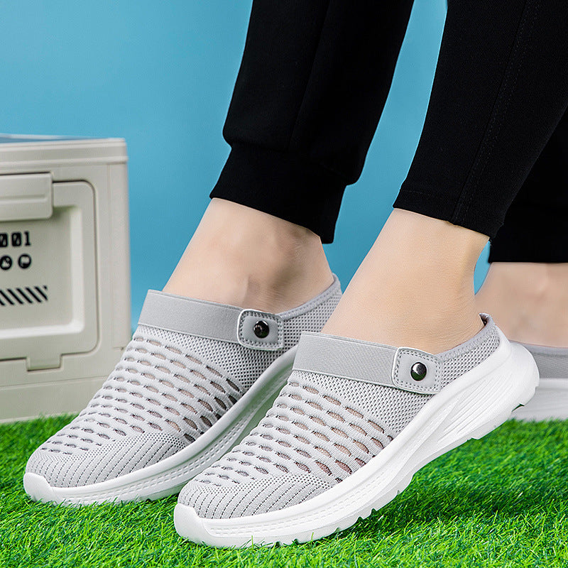 Damen Atmungsaktive Clogs mit elastischem Riemen EB