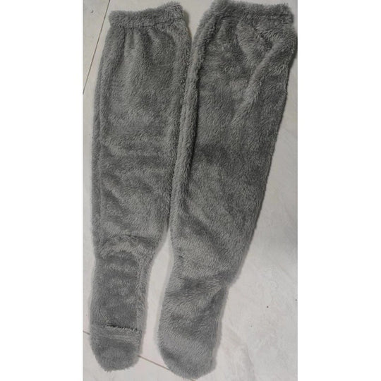 Damen Kuschelige Overknee-Socken aus weichem Fleece EB