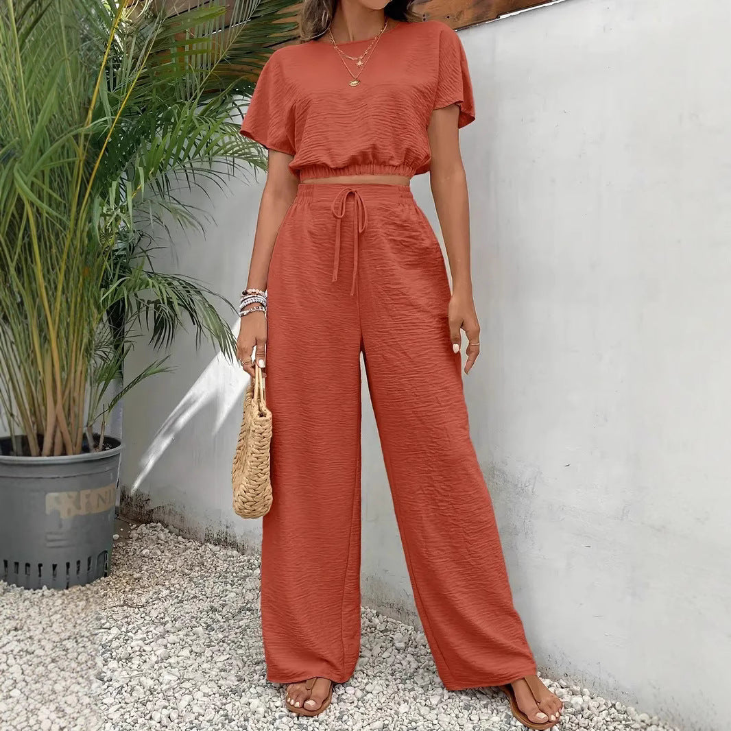 Damen lässiges Two-Piece Lounge-Set EB