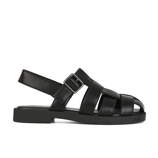 Damen komfortable Riemchen-Sandalen mit robustem Sohlenprofil und verstellbarem Schnallenverschluss EB
