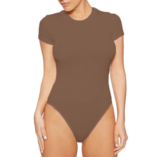 Damen Badesuit mit kurzem Arm und hoher Taillierung EB
