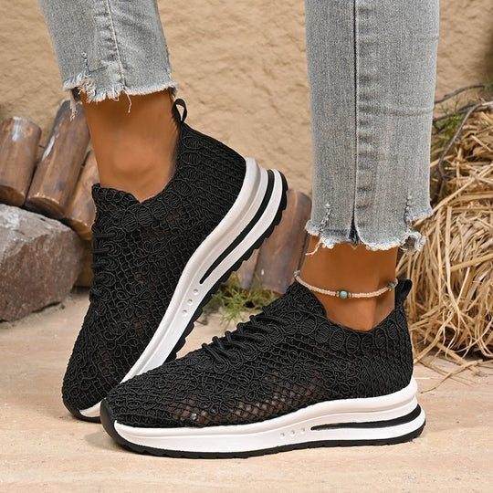 Damen Atmungsaktive Sneakers aus Netzmaterial EB