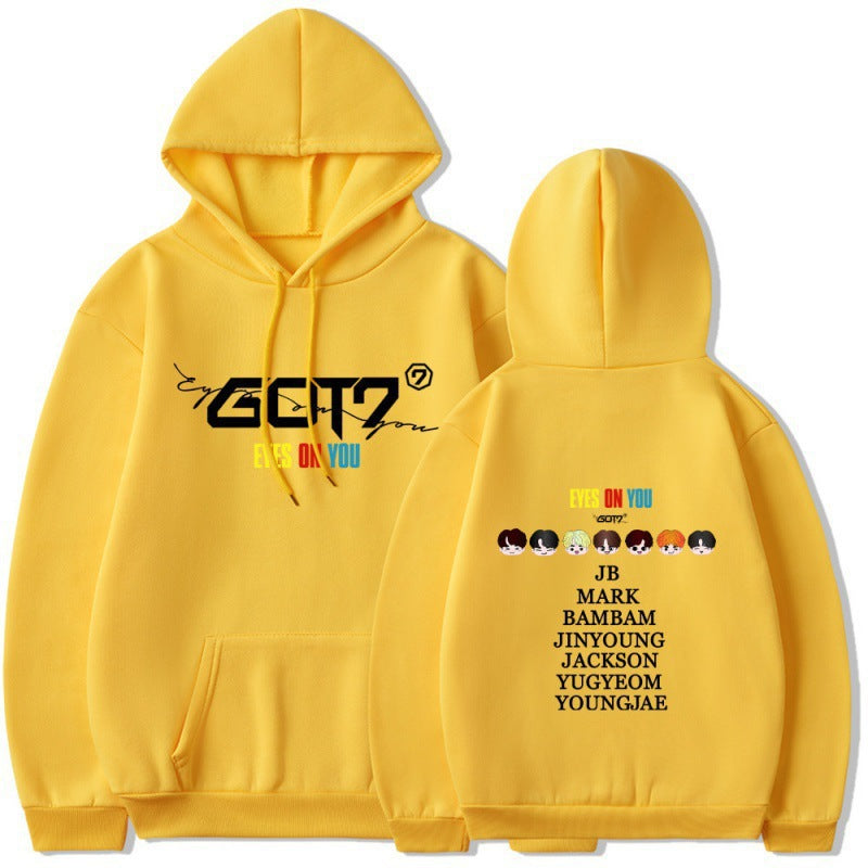 Damen Kapuzensweater mit einzigartigem GOT7 Design und bequemer Passform EB