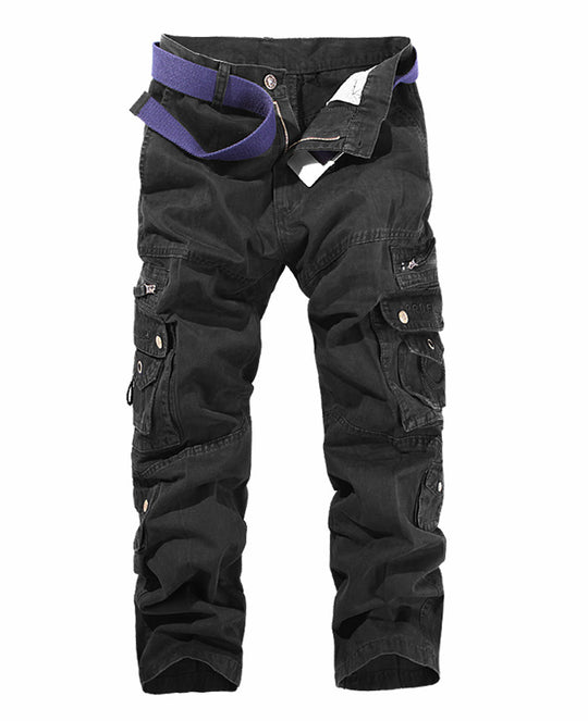 Herren Cargo-Hose mit mehreren praktischen Taschen und verstellbarem Gurt EB