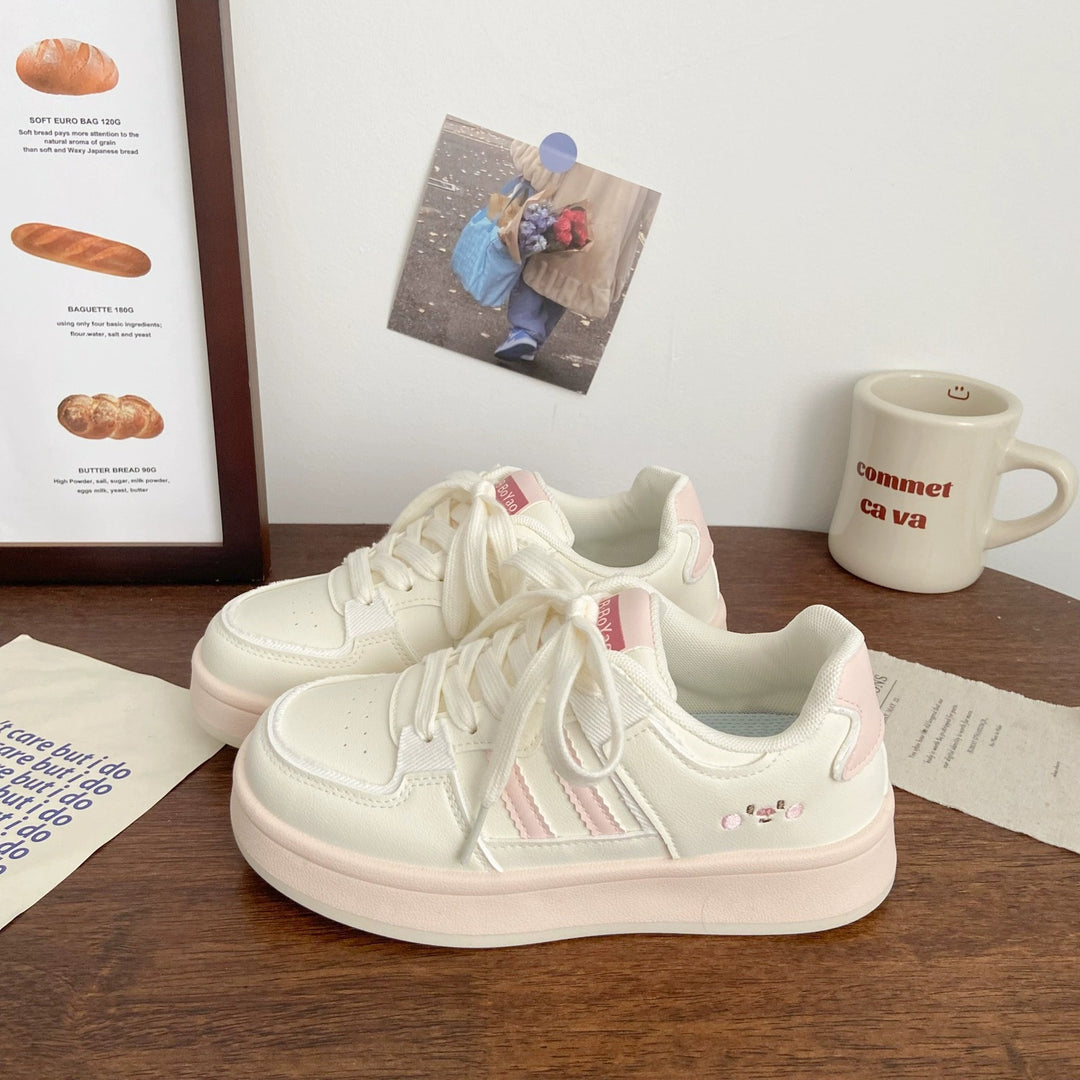 Damen Chunky Sneakers mit gepolsterter Sohle und sportlichen Akzenten EB