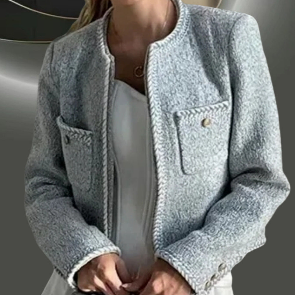 Damen elegante und strukturierte Kurzjacke EB