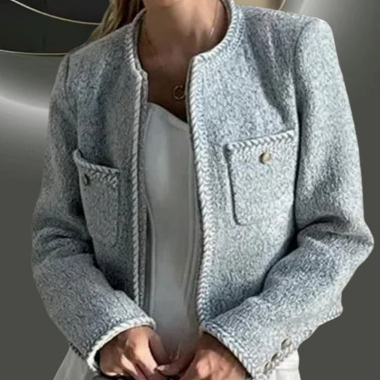 Damen elegante und strukturierte Kurzjacke EB