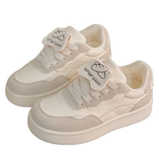 Damen Modische Sneaker mit luxuriösem Leder-Obermaterial EB