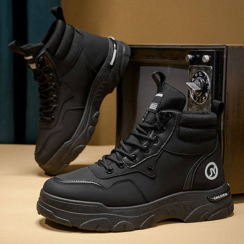 Herren Sneaker Boots mit hohem Schaft und rutschfester Sohle EB
