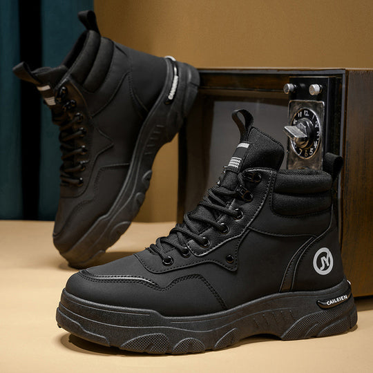 Herren Sneaker Boots mit hohem Schaft und rutschfester Sohle EB