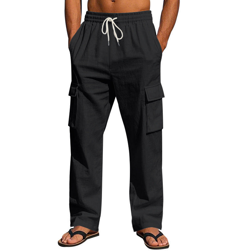 Herren Cargo-Hose mit verstellbarem Bund und praktischen Seitentaschen EB