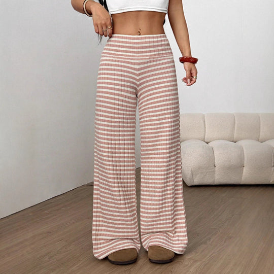 Damen elegante Karottenhosen mit Karo-Muster EB