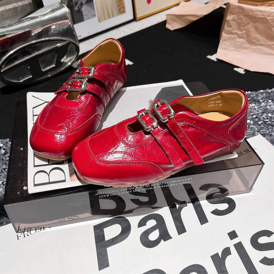 Damen modische und schicke Schnürschuhe mit Glanzdetails EB