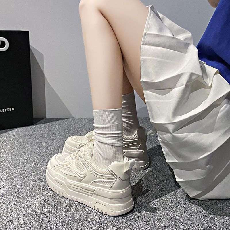 Damen Chunky Sneakers mit luftdurchlässigem Mesh und komfortabler Dämpfung EB