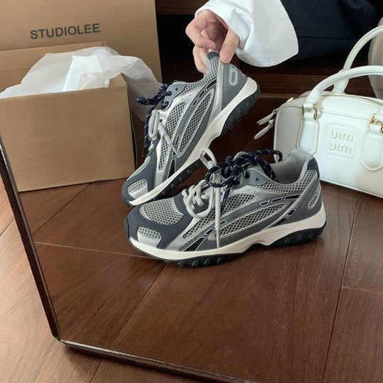 Damen hochentwickelte Sport-Sneaker mit atmungsaktiver Mesh-Oberfläche und dämpfender Sohle EB