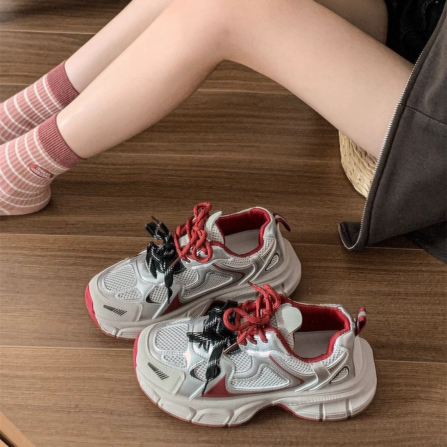 Damen Sportliche Sneakers mit atmungsaktiver Mesh-Oberfläche und federleichtem Dämpfungssystem EB