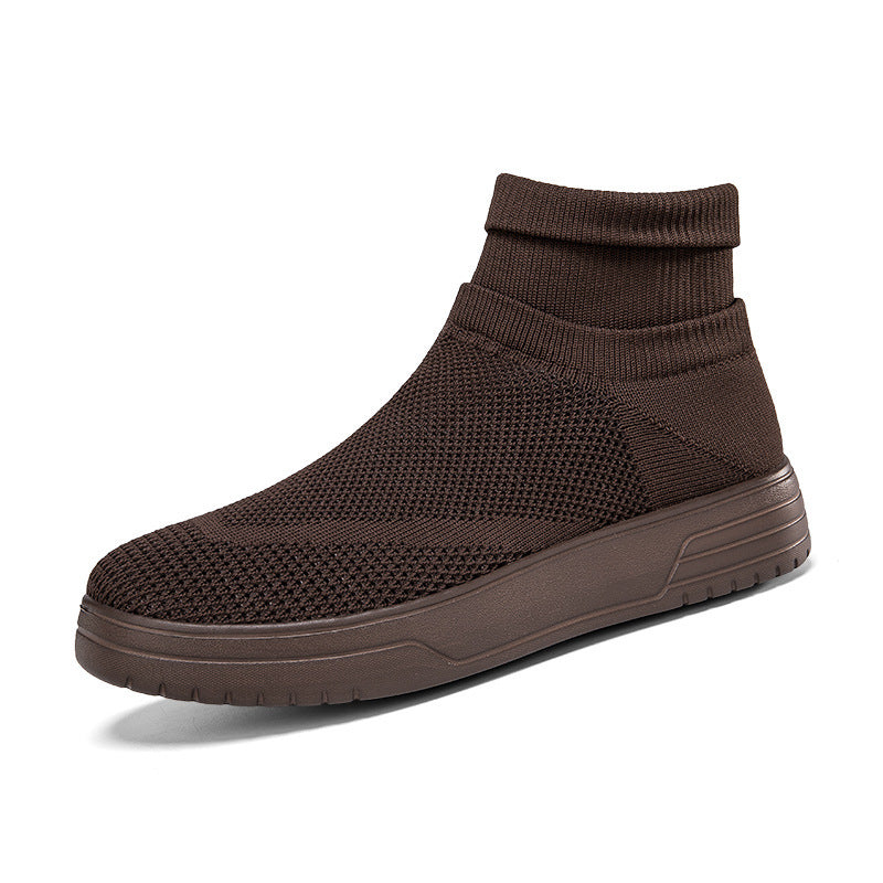 Damen Atmungsaktive Stricksneaker mit hohem Kragen EB