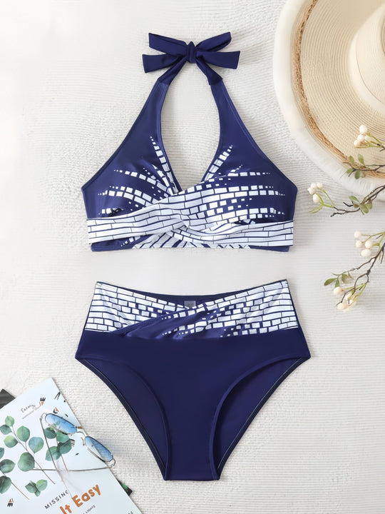 Damen Bikini-Set mit exquisitem Karomuster EB