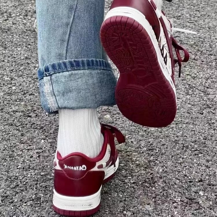 Damen Sportliche Lifestyle-Sneaker mit angesagtem Vintage-Design EB