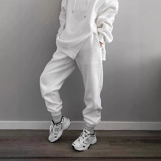 Damen Sportliche Jogginghose mit elastischem Bund und seitlichen Taschen EB